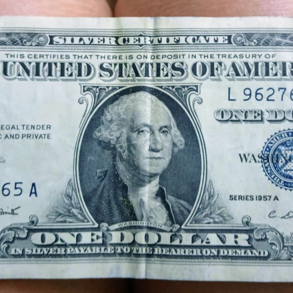 Vintage One Dollar Bill